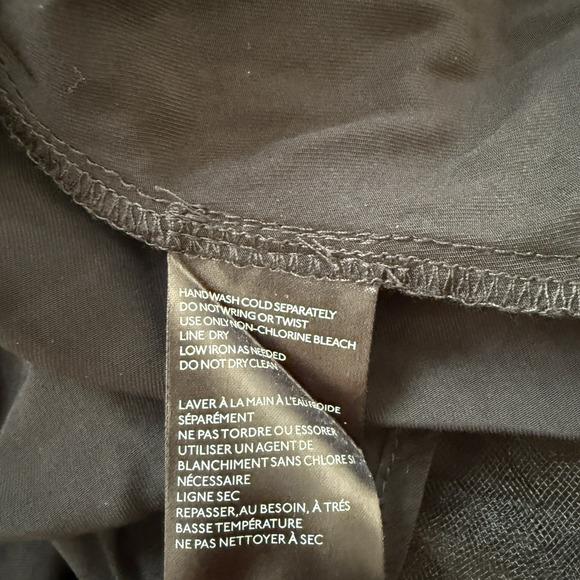 Anthropologie Faux Leather Tulle Mini Dress Ballerina Size 4P - Picture 12 of 14